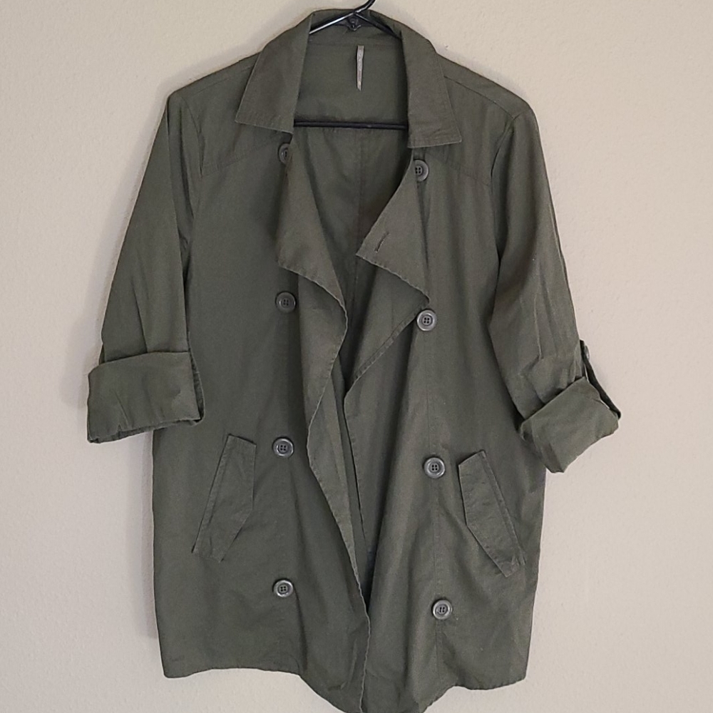 Army green shirt